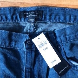 Banana Republic - NWT 33x30 Straight Cut jeans